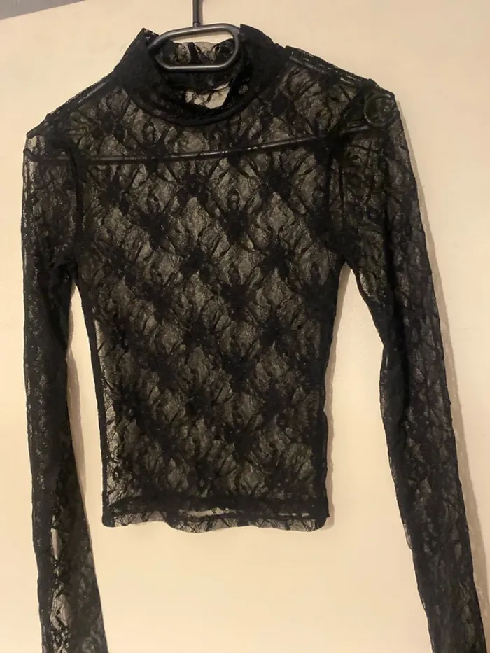 Blouse dentelle noire - photo numéro 6