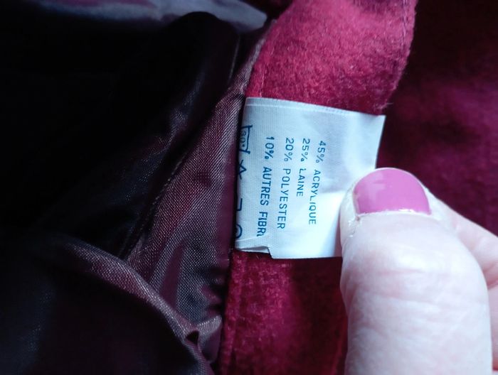 Joli tailleur hiver rouge cerise - photo numéro 6