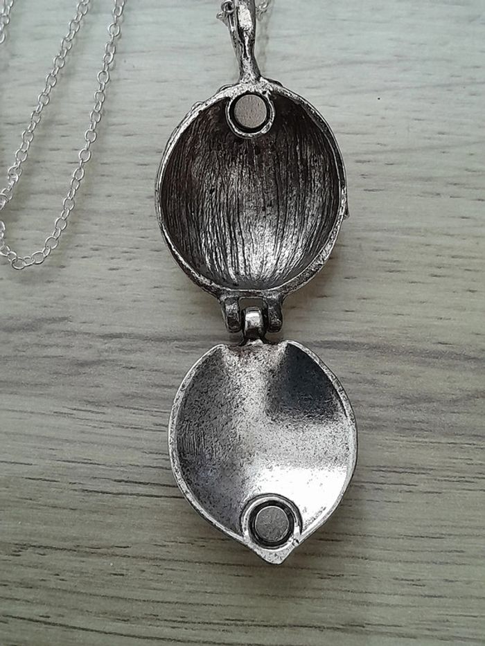 Collier Verveine, Vampire Diaries, Elena Gilbert, argenté - photo numéro 4