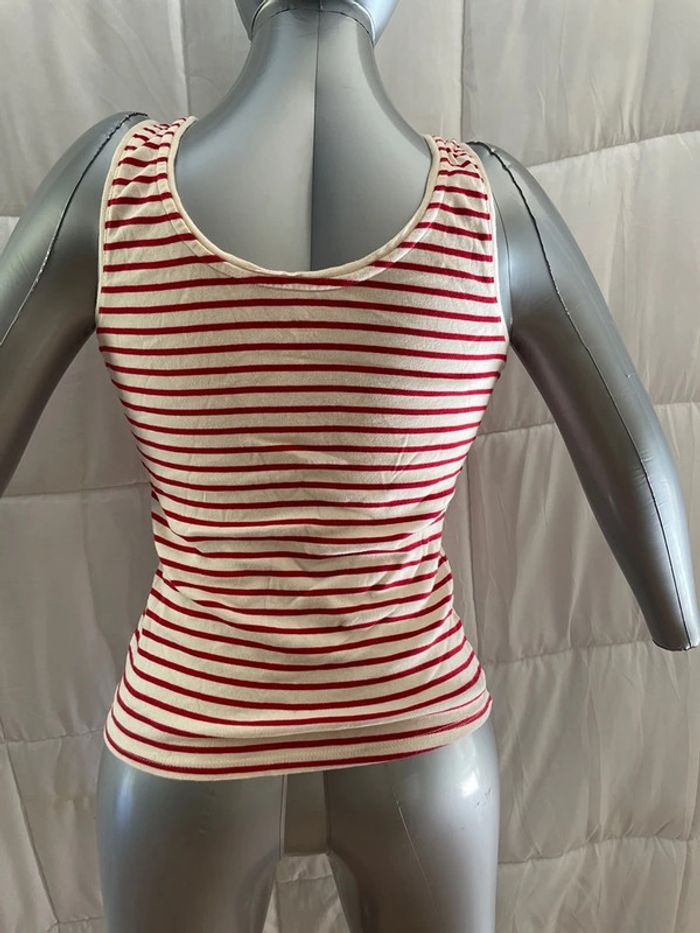 debardeur sans marque blanc taille L - photo numéro 2