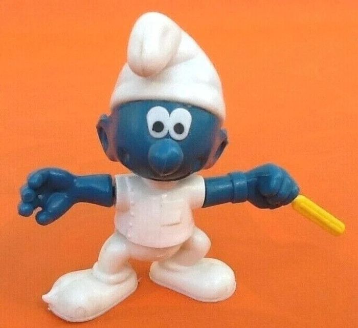 Jouet Vintage Belokapi Figurine Schtroumpf articulé (1983) Made in France - photo numéro 5