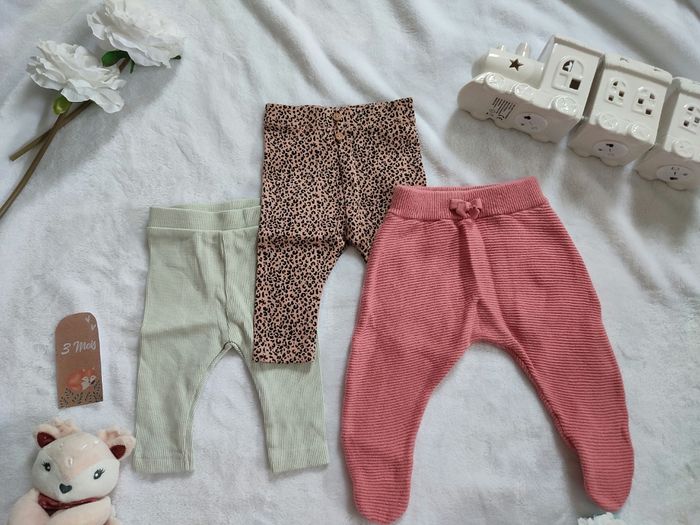 Lot de 3 leggings 3 mois