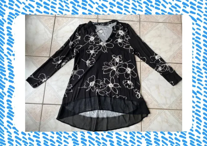 Blouse manches longues roman - photo numéro 2