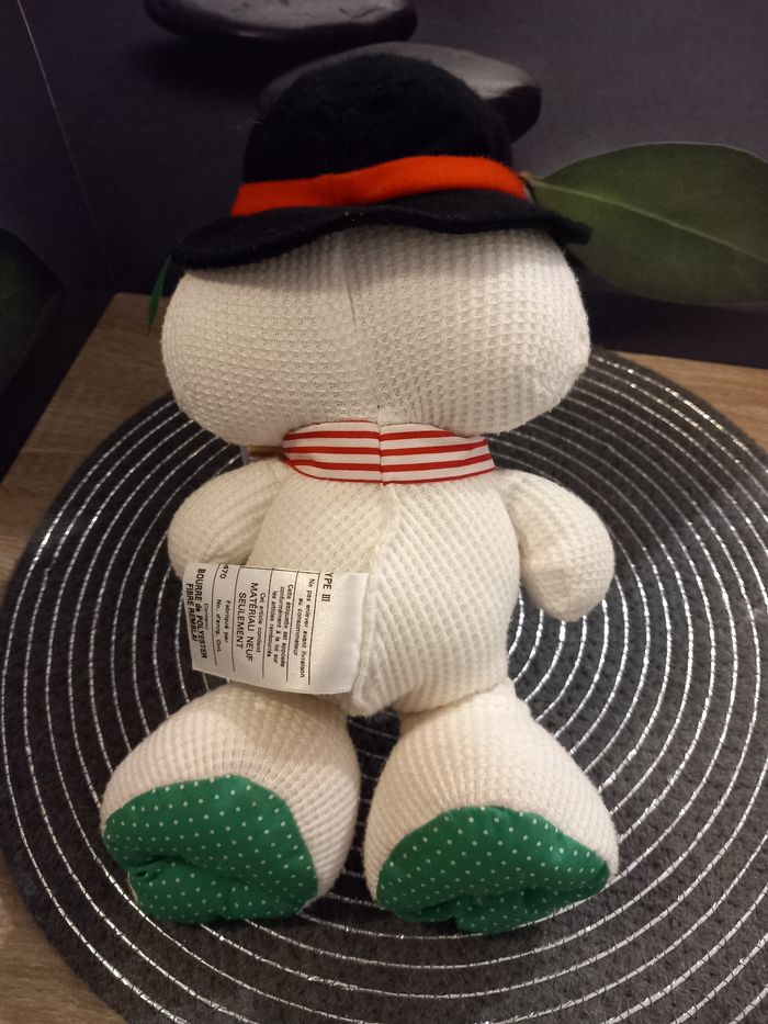 Peluche fisher price cozies 1998  bonhomme de neige rare - photo numéro 6