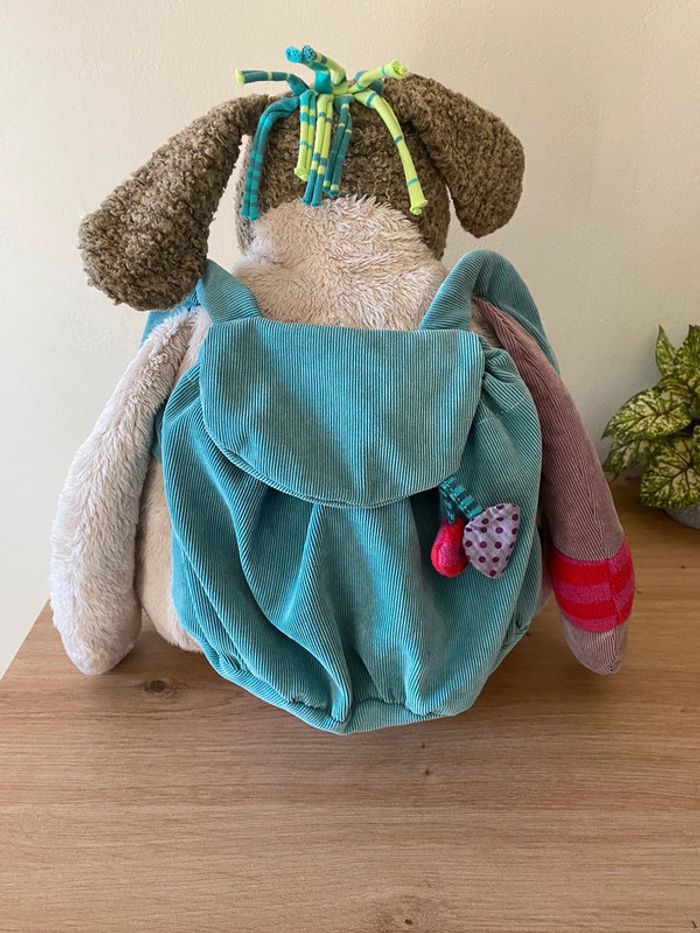 Peluche chien range pyjama activité les jolis pas beaux Moulin roty - photo numéro 2