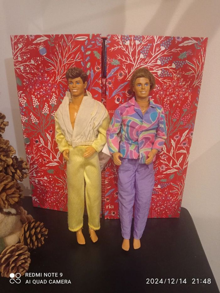 Lot 2 Ken vintage Derek et Ken totally Hair, 1991