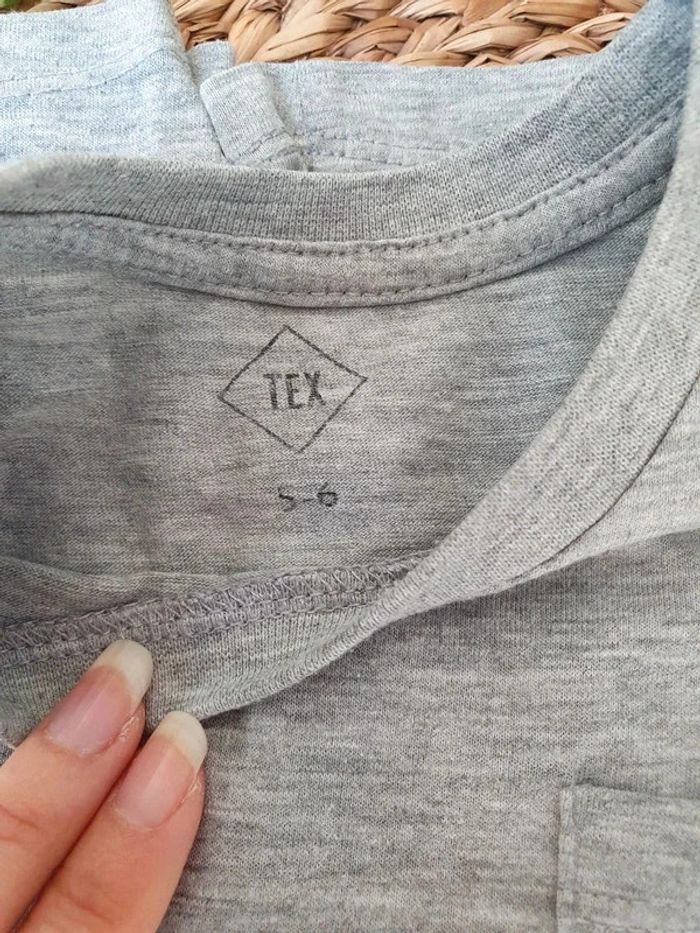 Lot de 2 tee-shirts sous-pulls manches longues fille 5-6 ans - photo numéro 7