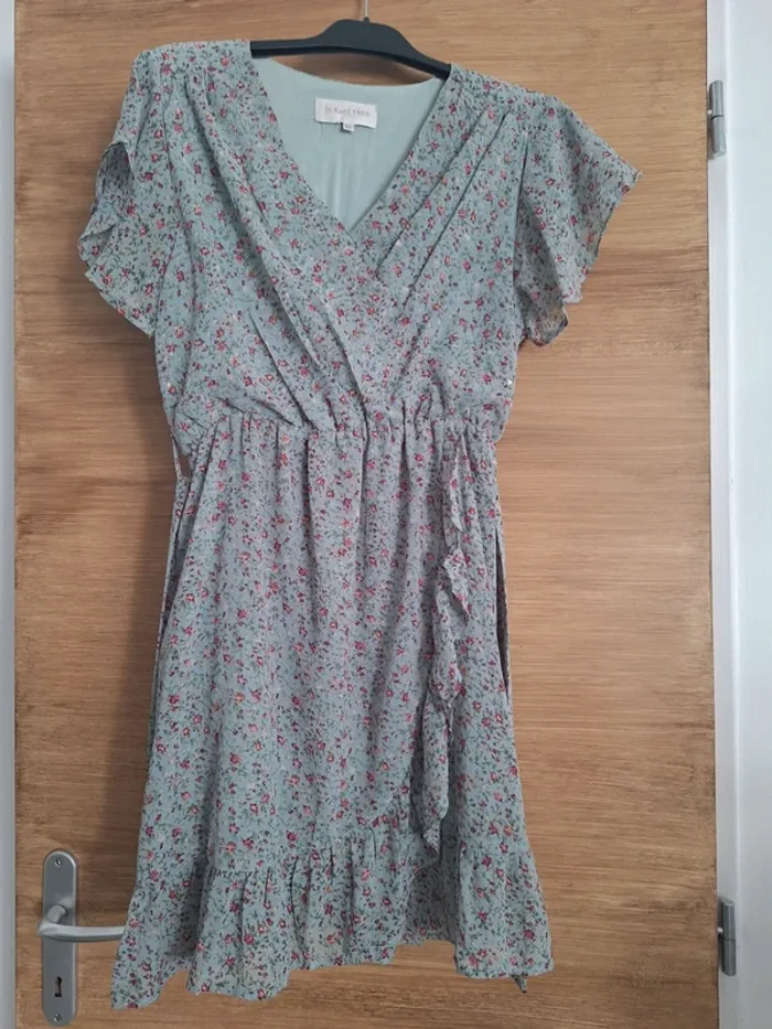 Robe femme taille m l bleu vert