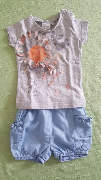 Ensemble short et t-shirt 6 mois