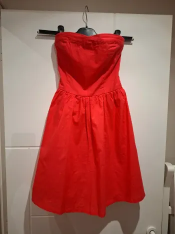 Robe bustier rose corail 38 Très bon état