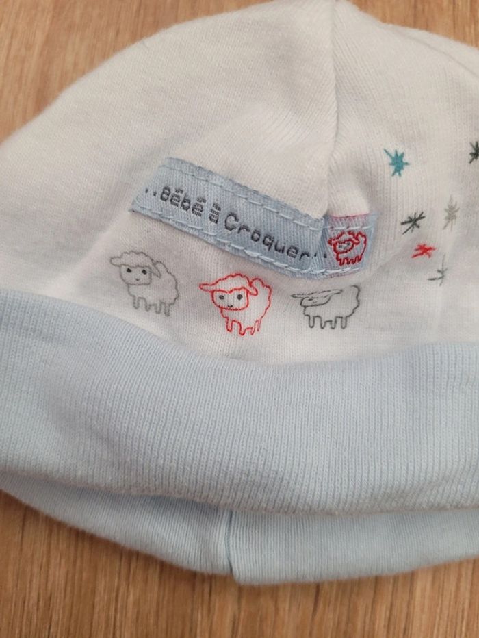 Bonnet bébé P'tit Bisou 1-3 mois - photo numéro 2