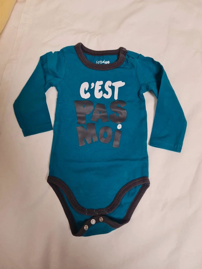 Lot de 4 bodies ML 6 mois - photo numéro 8