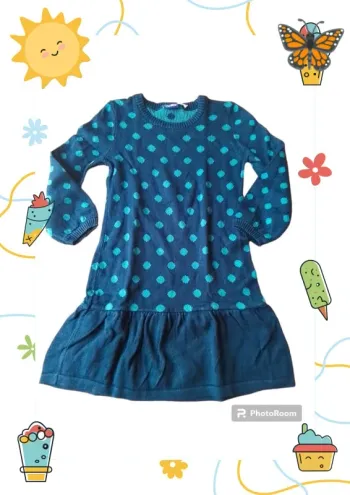 Robe pull à pois