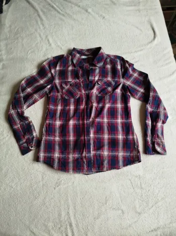 Chemise à carreaux manches longues femme Inside taille M