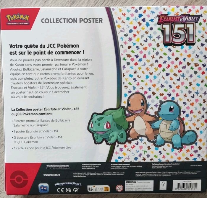 Coffret pokemon Poster 151 Neuf - photo numéro 2