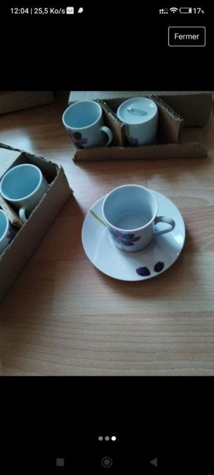 12 tasses 12 sous tasses