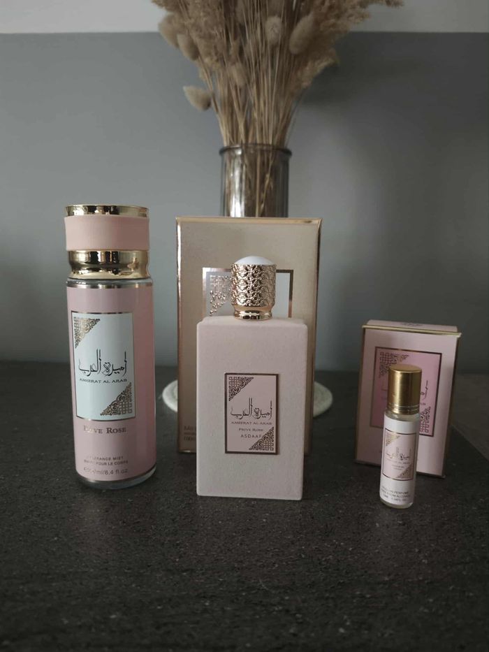 Lot parfum Ameerat rose poudré