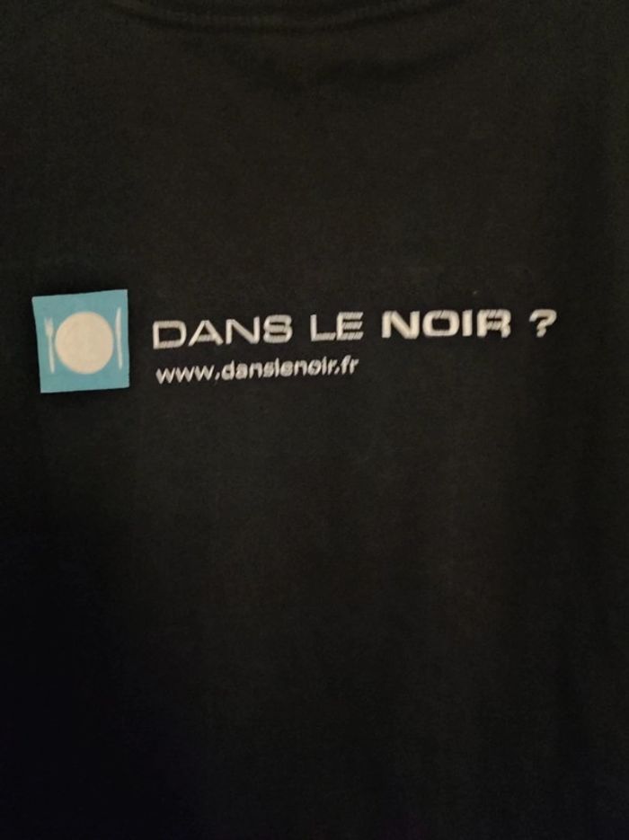 T shirt court braille /noir taille S - photo numéro 4