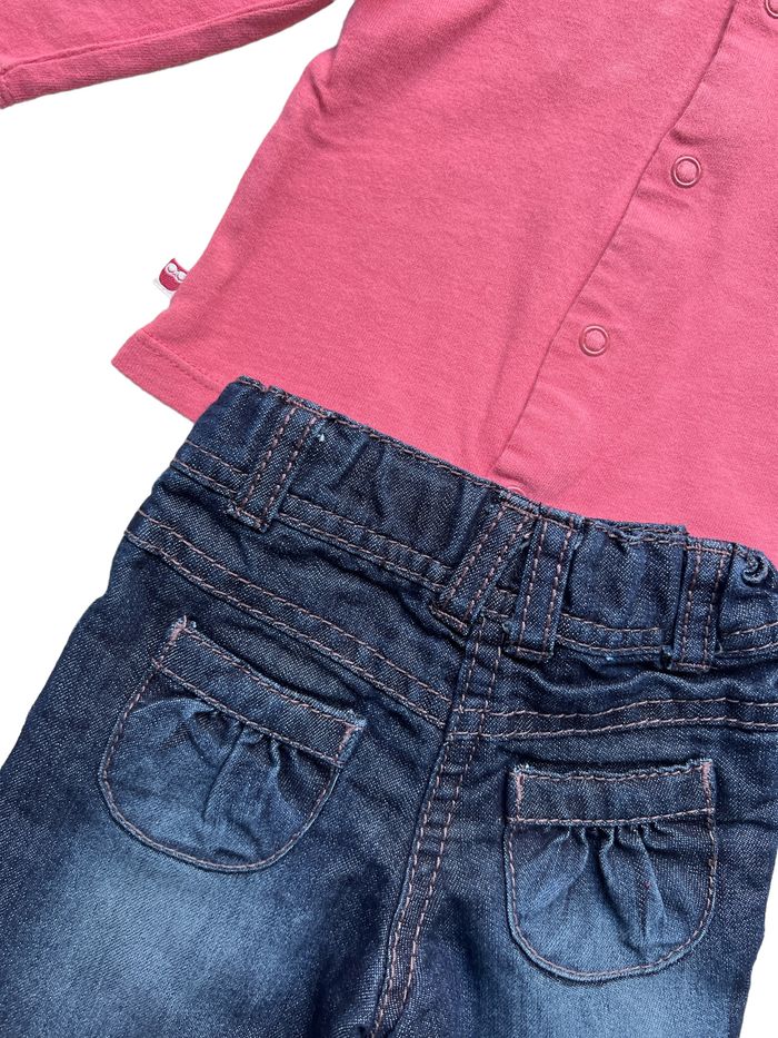 Ensemble t shirt et jeans 3 mois - photo numéro 4