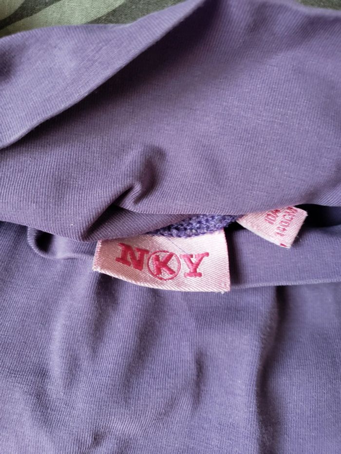 Sous-pulls violet Kiabi taille 10 ans - photo numéro 3
