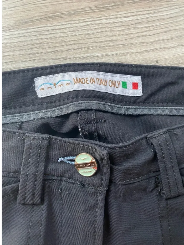 Pantalon d’Équitation Animo Noir, Produit de Qualité, Fabriqué en Italie - photo numéro 6