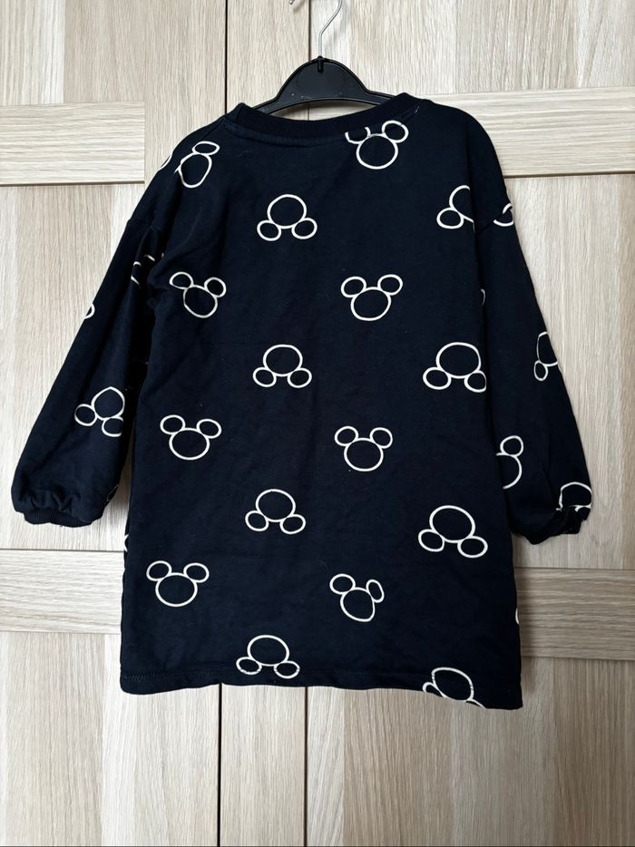 Robe sweat bleu/violet Mickey DISNEY t.5ans - photo numéro 4