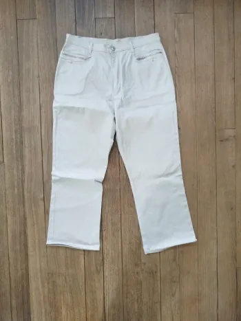 Pantalon femme beige