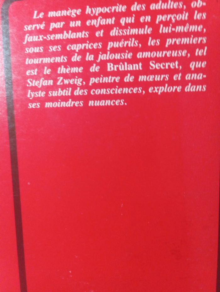Stefan Zweig - Brûlant secret - photo numéro 3