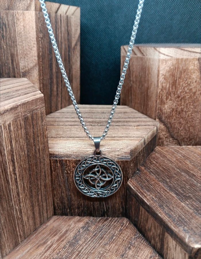 Collier Viking en Métal – Pendentif Nordique – Bijou Guerrier Scandinave – Style Ragnar - photo numéro 4