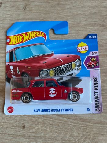 Miniature Hot Wheels Alfa Roméo Guilia Super TI