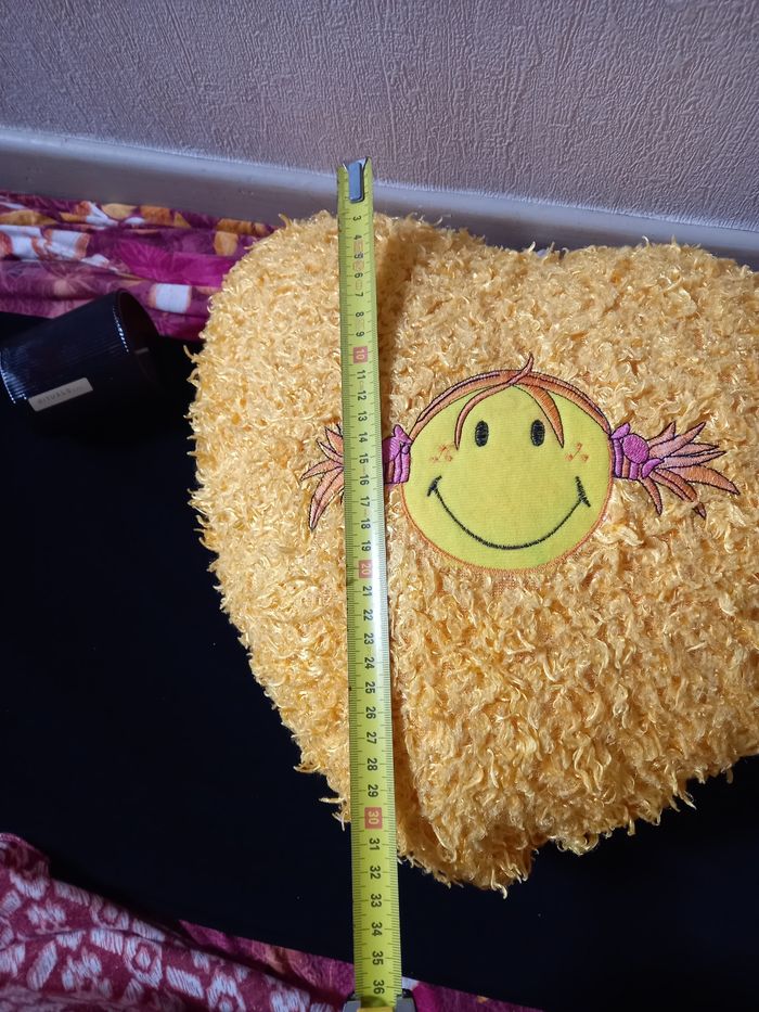Coussin cœur smiley - photo numéro 6