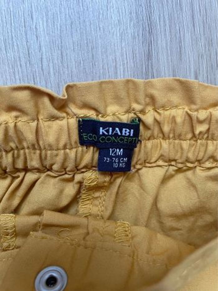 Short Kiabi jaune moutarde 12 mois - photo numéro 3
