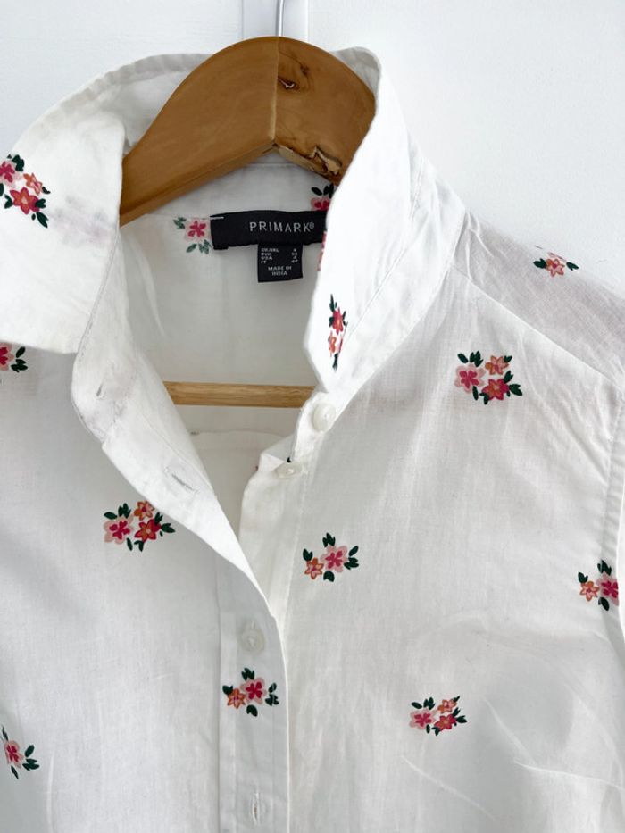 Blouse sans manches blanche à fleurs Primark - photo numéro 2