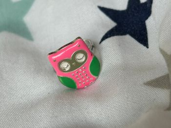 2 bagues réglables pour enfants chouette et licorne 