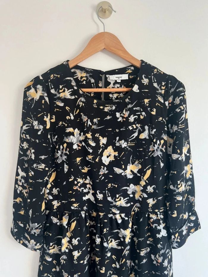 Robe Suncoo noire fleurie - photo numéro 3