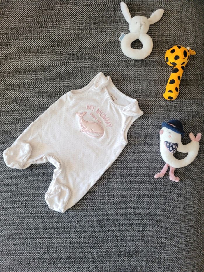 Combinaison en coton fille naissance - photo numéro 3