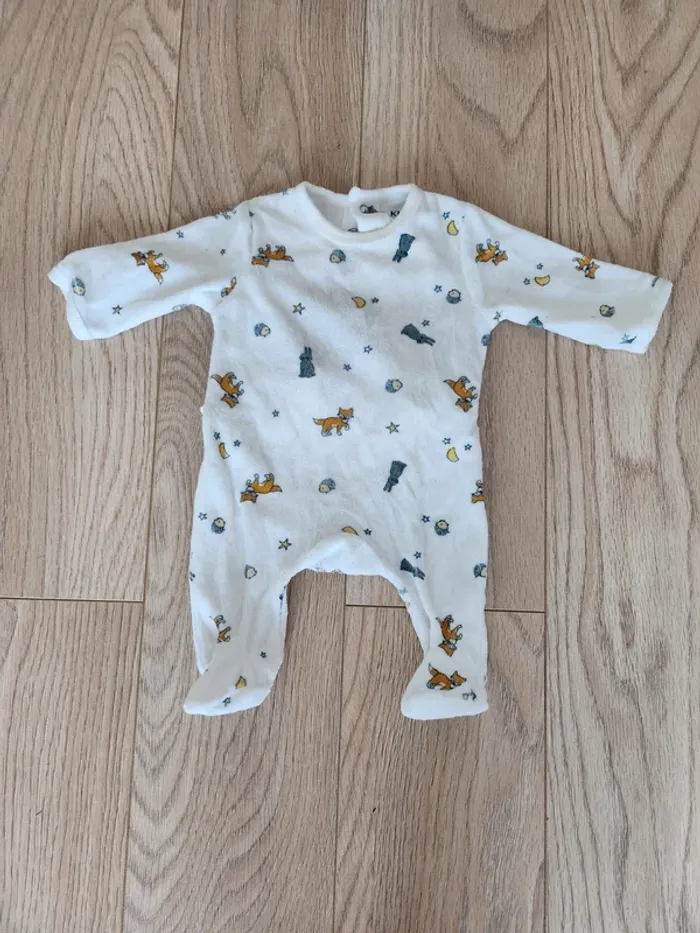 Pyjama en velours 1 mois Kiabi