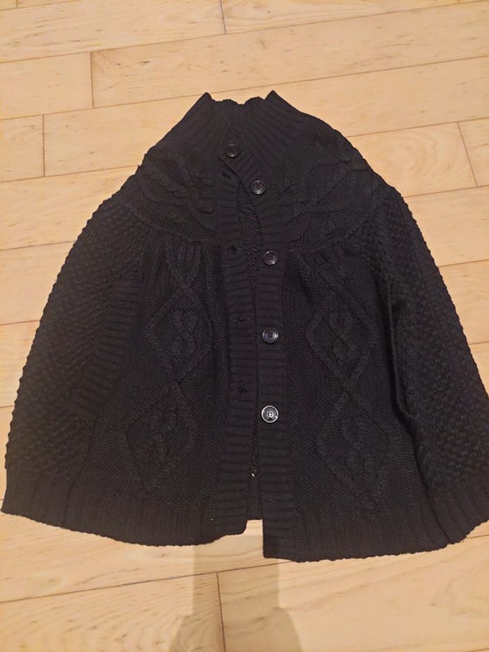 Poncho noir naf-naf