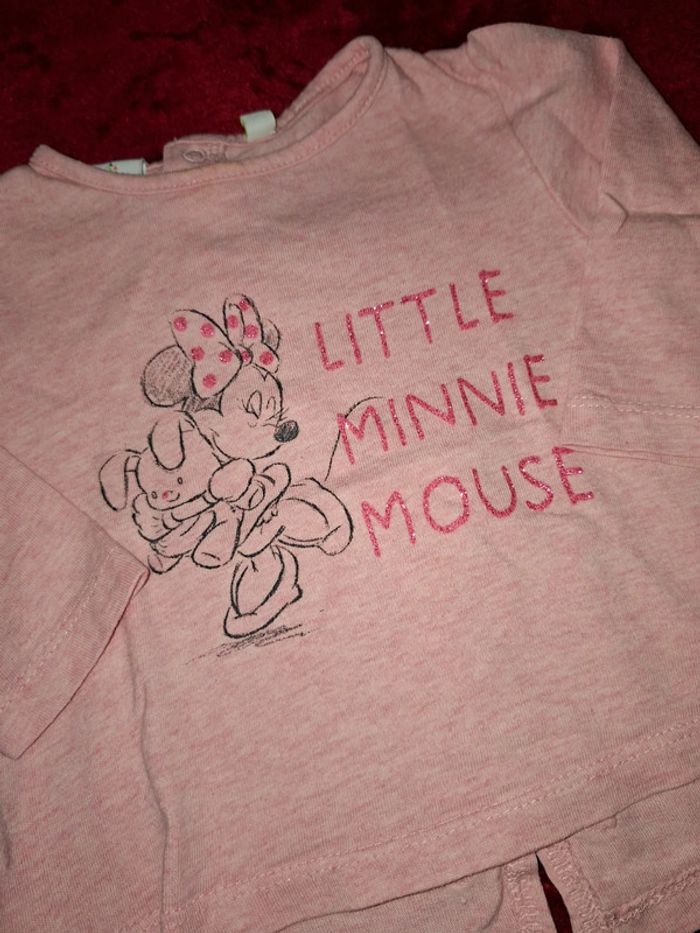 T-shirt manche longue minnie 6m - photo numéro 2