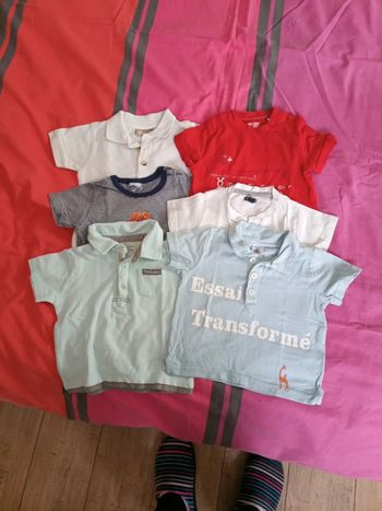 Lot t-shirt 12 mois