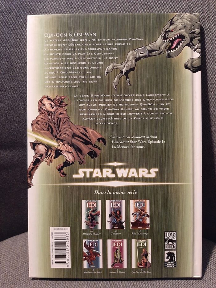BD Star Wars JEDI T6 "Qui-Gon & Obi-Wan" en français - Delcourt - photo numéro 2