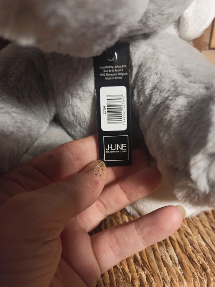 Peluche elephant Oscar J Line neuf - photo numéro 3