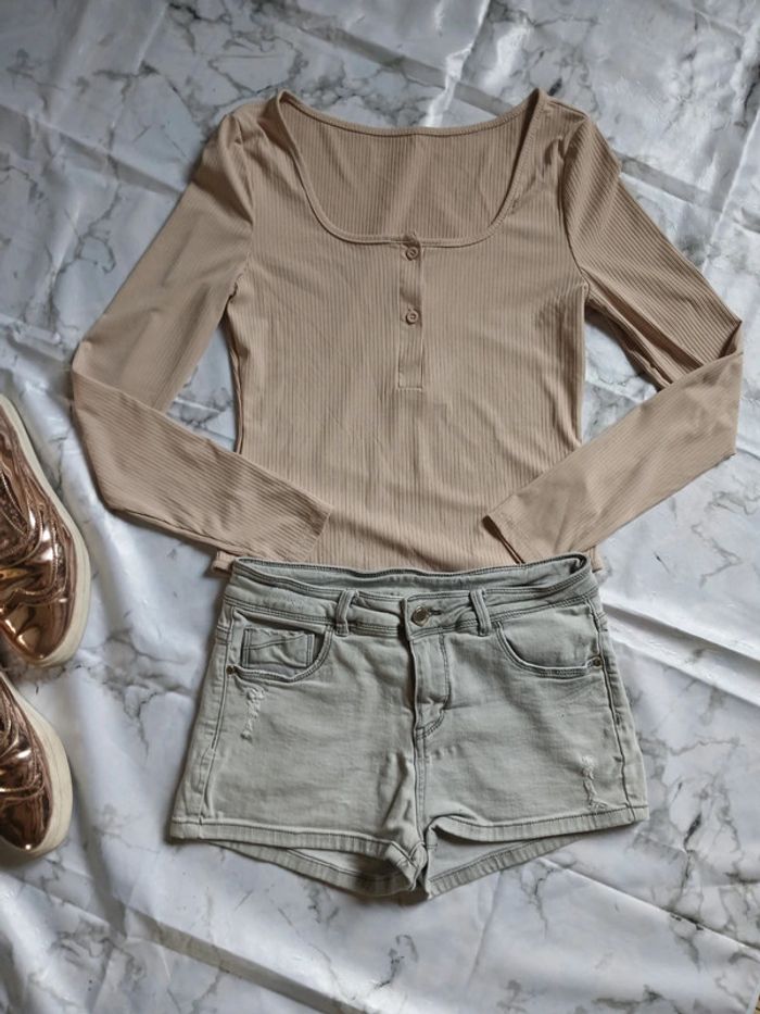 Bodie femme beige Shein taille M - photo numéro 2