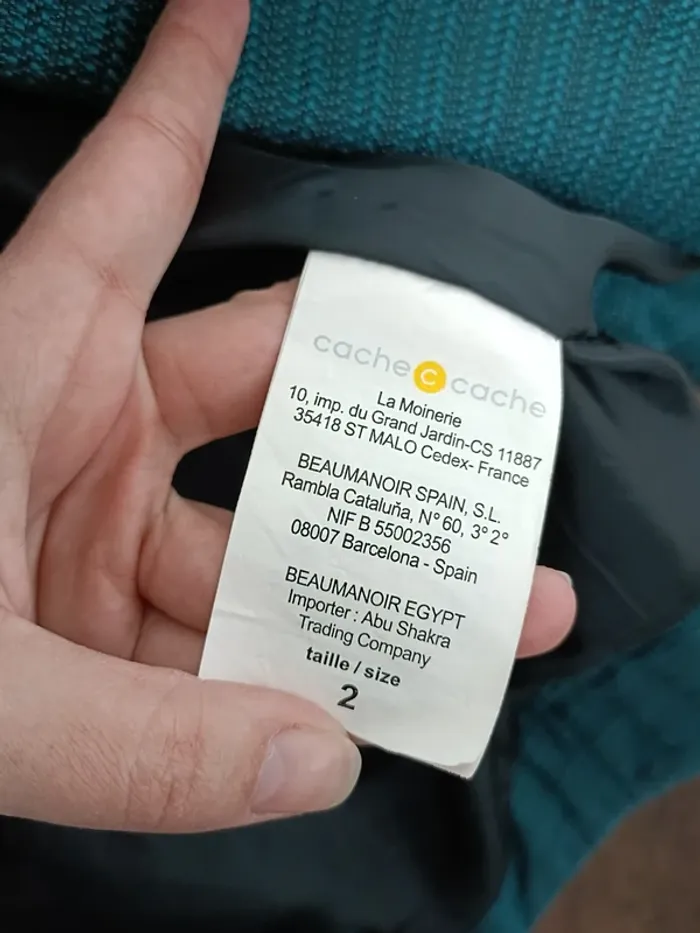 Veste Blazer tissu Cache cache - photo numéro 3