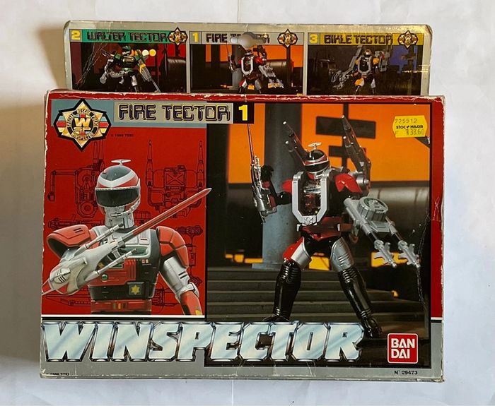 Coffret personnage Winspector Fire Tector Bandai Vintage