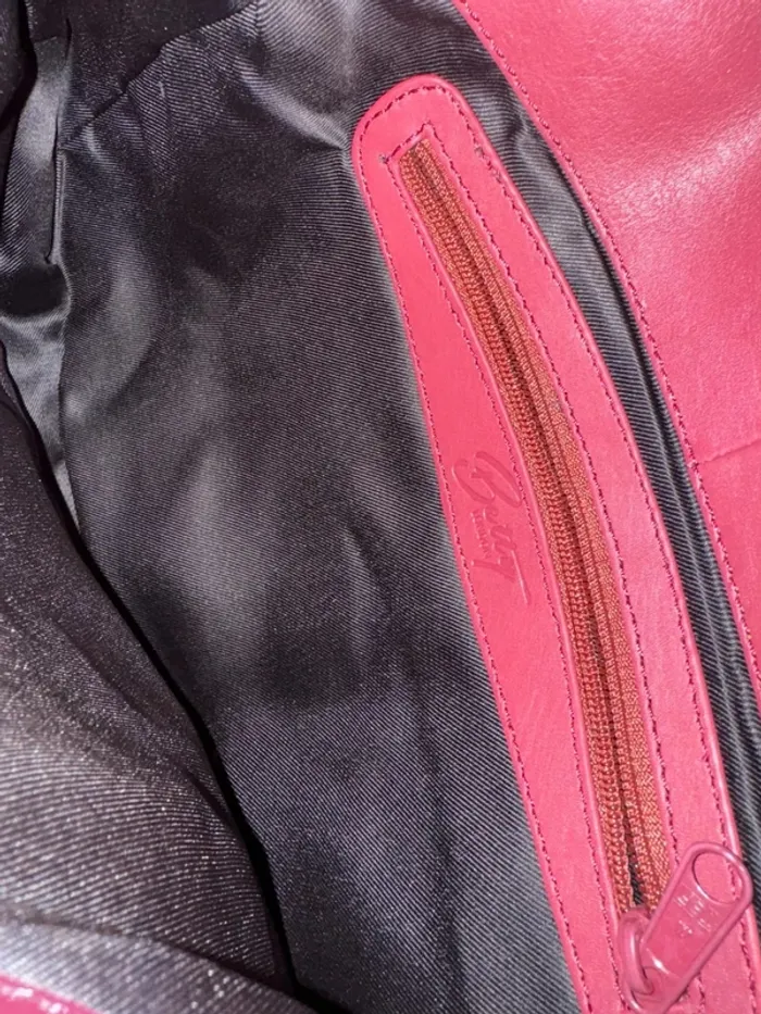Sac à bandoulière bordeaux Betty London, très bon état, 32x20cm - photo numéro 6