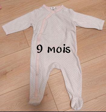 Pyjama velour 9m
