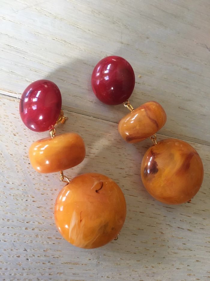 Boucles pendantes style Iris
