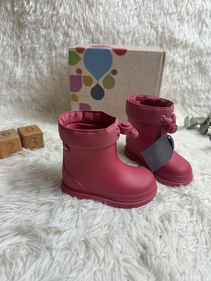 Paire de botte de pluie rose Igor taille 23 - photo numéro 2