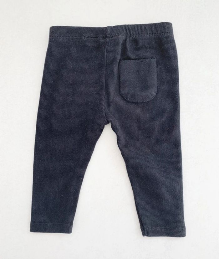 Legging côtelé noir zara 3/6 mois - photo numéro 2